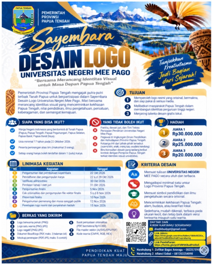 Sayembara Design Logo Universitas Negeri Mee Pago